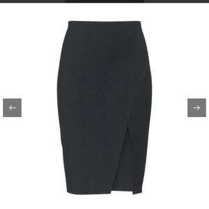 LulaRoe Luxe Maeve Black Faux Leather Skirt (NWOT)